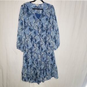 Joie Blue Floral Maxi Dress